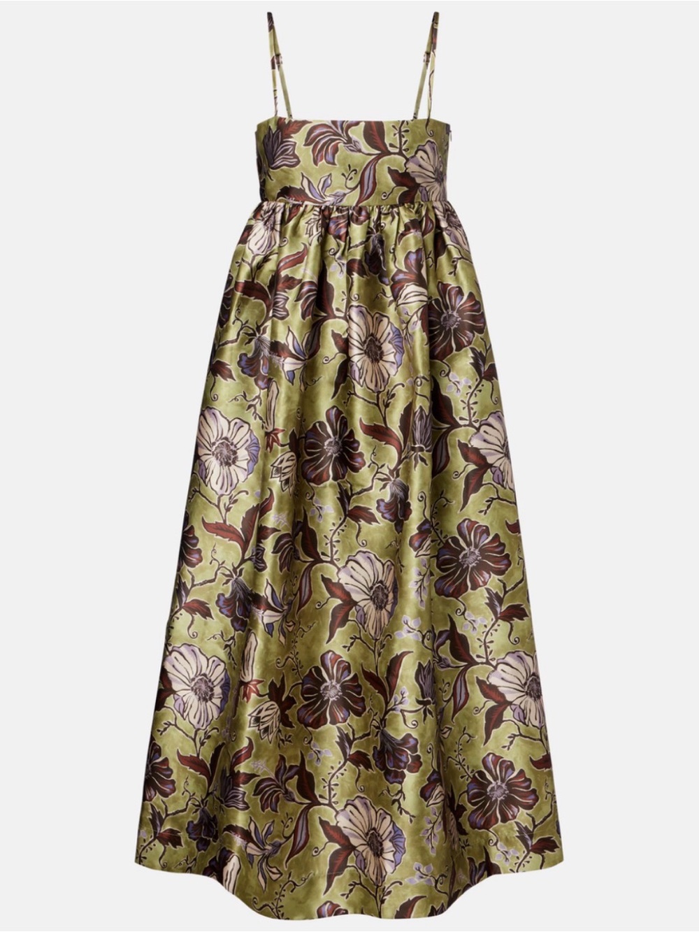 Alemais Citron Floral Midi Dress Size 6